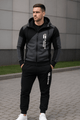 double zipper hooded jacket with pantsAzizaK