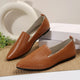 Elegant Pointed Loafers – Women’s Slip - On FlatsAzizaK