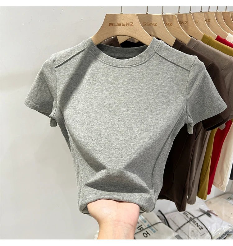 Essential Cotton T-Shirt β 7 ColorsAzizaK