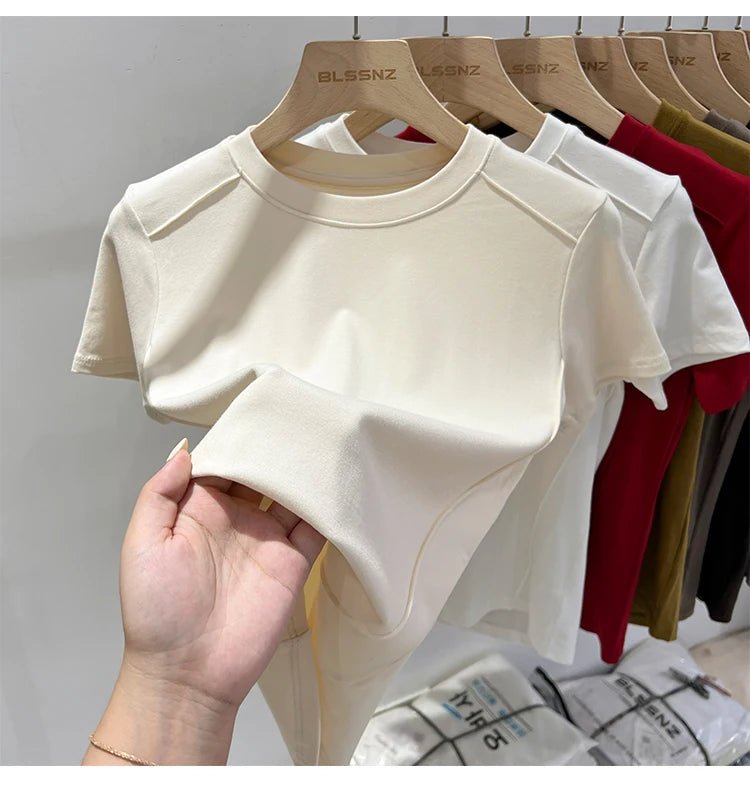 Essential Cotton T-Shirt β 7 ColorsAzizaK