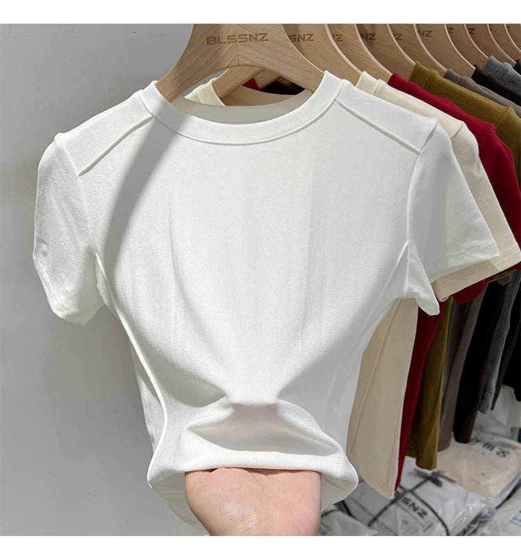 Essential Cotton T-Shirt β 7 ColorsAzizaK