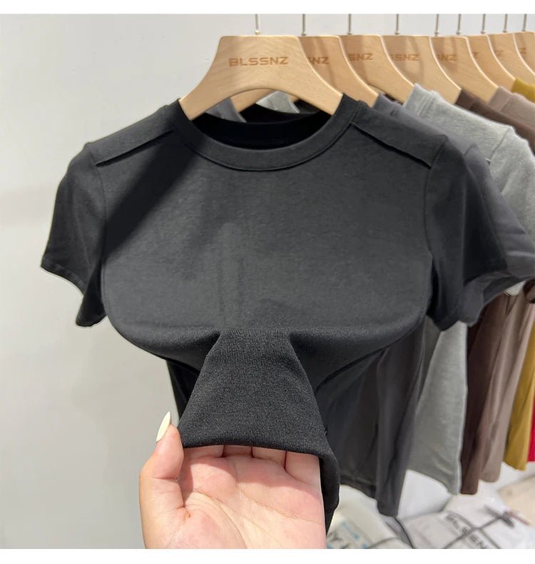 Essential Cotton T-Shirt β 7 ColorsAzizaK