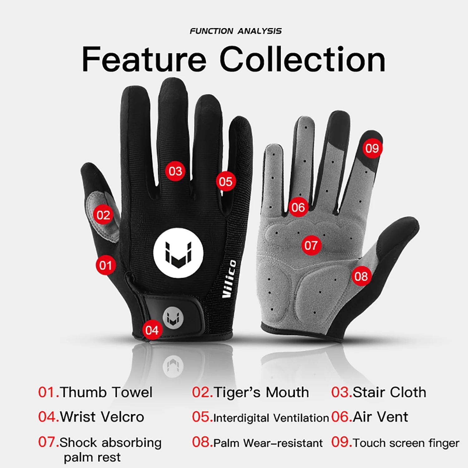 Full - Finger Cycling GlovesAzizaK