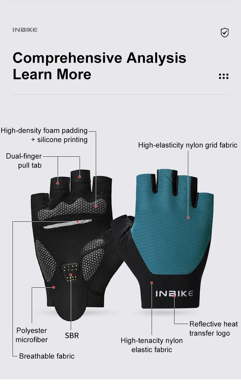 Half - Finger Cycling GlovesAzizaK