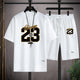 🏖️ High - Quality Korean Style Men's Summer Set – Printed T-Shirt & Beach ShortsAzizaK