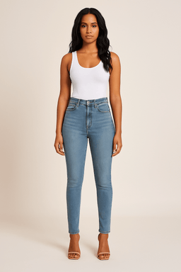 High - Waisted Stretch Skinny JeansAzizaK