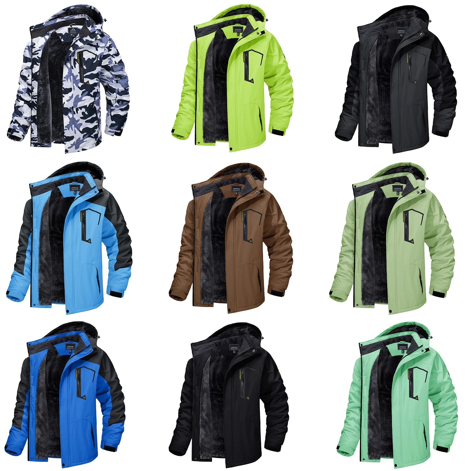 Jackets TACVASEN Fleece Lining MountainAzizaK