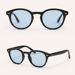 Johnny Depp Rice Stud Classic Retro Round SunglassesAzizaK