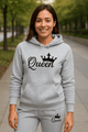 King Printed Cotton Fleece 2 Piece TracksuitAzizaK