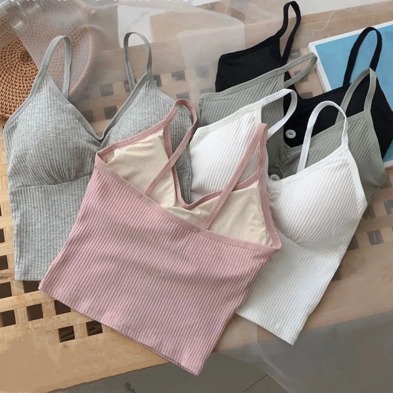 Knitted Cotton Crop TopAzizaK