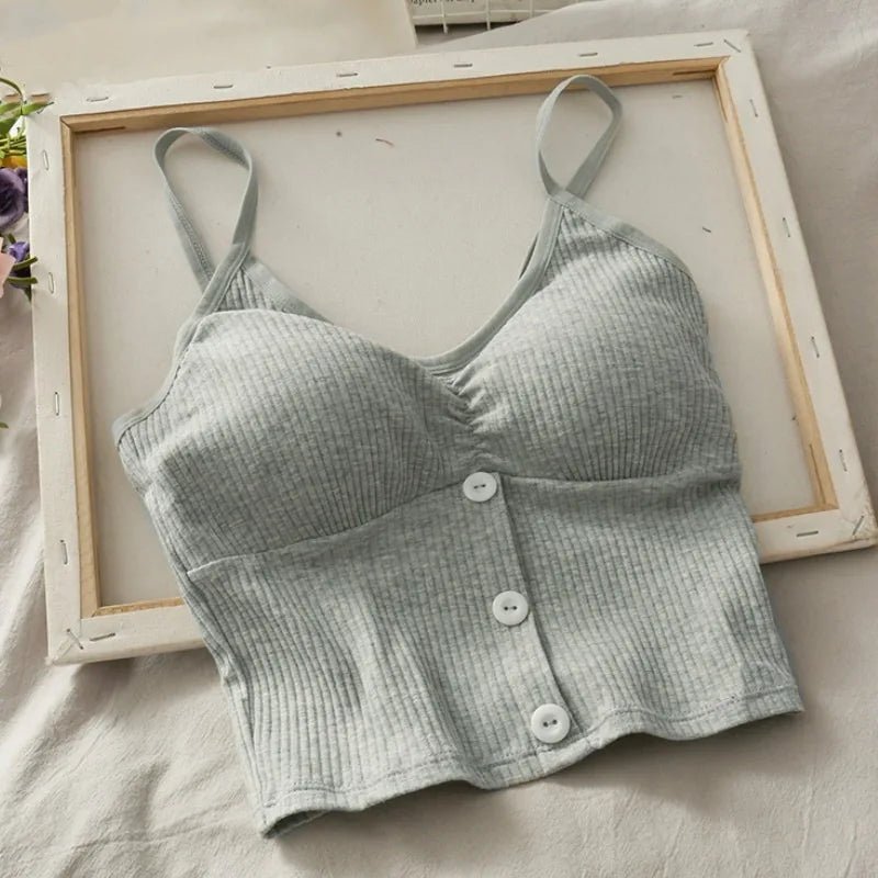 Knitted Cotton Crop TopAzizaK