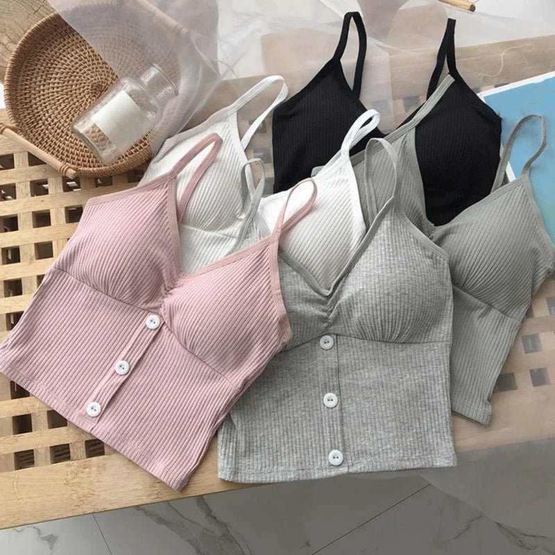Knitted Cotton Crop TopAzizaK