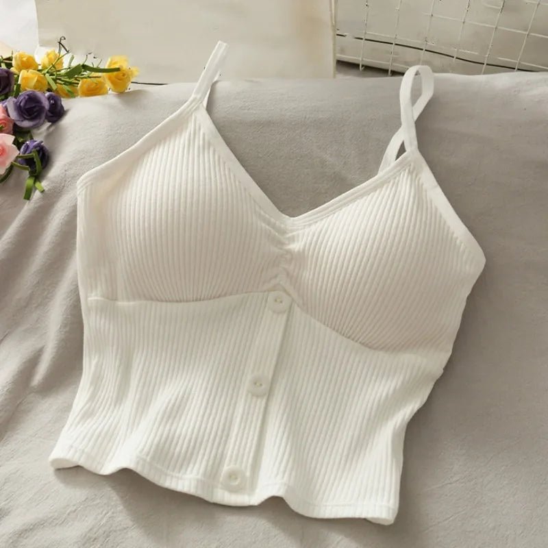 Knitted Cotton Crop TopAzizaK