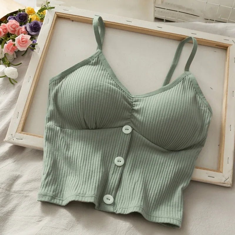 Knitted Cotton Crop TopAzizaK