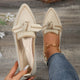 Knitted Pointed Flats – Women’s Breathable Slip - OnsAzizaK