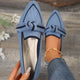Knitted Pointed Flats – Women’s Breathable Slip - OnsAzizaK