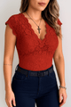 Lace V - Neck Tank TopAzizaK