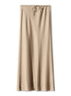 Long black satin skirtsAzizaK