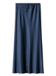 Long black satin skirtsAzizaK