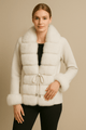 Luxurious Faux Fur Knit CardiganAzizaK