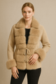 Luxurious Faux Fur Knit CardiganAzizaK