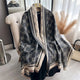 Luxury Brand Printed Winter Scarf Double Sided Cashmere Thick WarmAzizaK