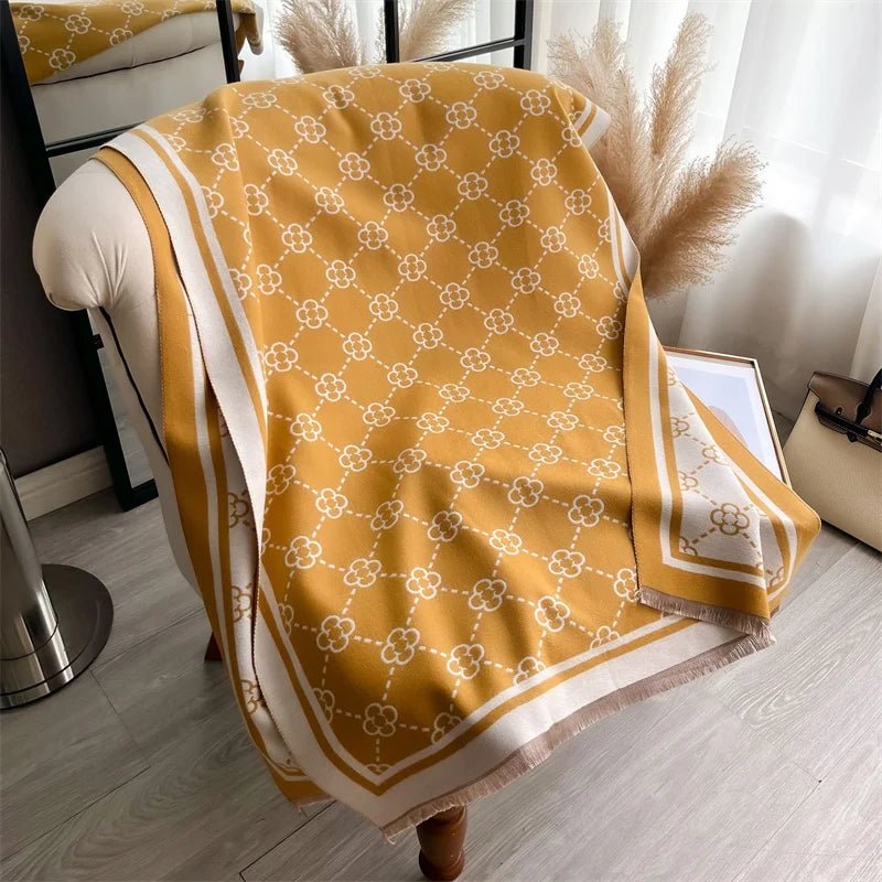 Luxury Cashmere Plaid ScarfAzizaK