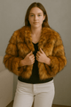 Luxury Faux Fur Coat with Soft Camel LiningAzizaK