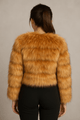 Luxury Faux Fur Coat with Soft Camel LiningAzizaK