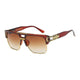 Luxury Retro Vintage Mirror Square SunglassesAzizaK