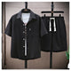 Men’s Vintage Summer Set – Short Sleeve Shirt & ShortsAzizaK