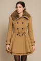 Mid - length, double - breasted, thick trench coatAzizaK