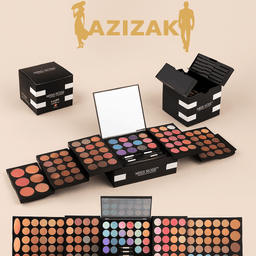 MISS RÔSE 142 - Color Eyeshadow Palette – Full Makeup Box with Mirror & ApplicatorsAzizaK