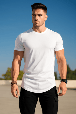 Muscle Fit Workout T-Shirt – High - Quality Cotton Athleisure TeeAzizaK