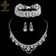 Necklace Earrings Bracelet Silver ColorAzizaK