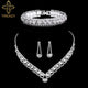 Necklace Earrings Bracelet Silver ColorAzizaK
