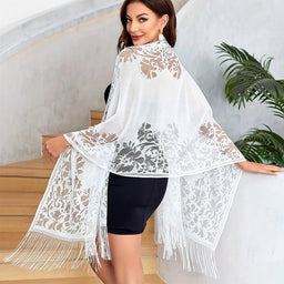 New embroidered lace shawlAzizaK