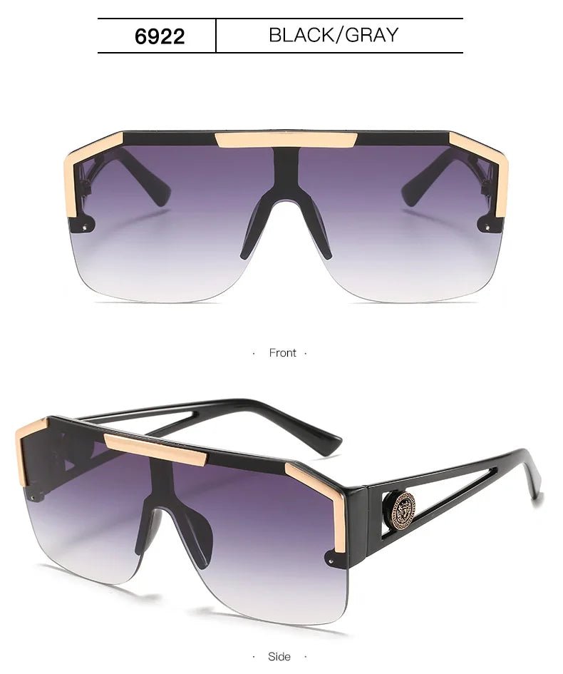New large frame lion head one - piece sunglassesAzizaK