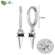 New round 925 Sterling Silver earringsAzizaK