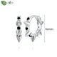 New round 925 Sterling Silver earringsAzizaK