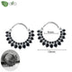 New round 925 Sterling Silver earringsAzizaK