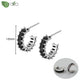 New round 925 Sterling Silver earringsAzizaK
