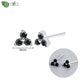 New round 925 Sterling Silver earringsAzizaK