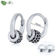 New round 925 Sterling Silver earringsAzizaK