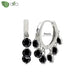 New round 925 Sterling Silver earringsAzizaK