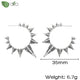 New round 925 Sterling Silver earringsAzizaK