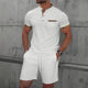 🌞 New Summer Waffle Set – Solid Color Zip - Up Lapel Top & Shorts (2 - Piece)AzizaK