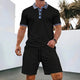 🌞 New Summer Waffle Set – Solid Color Zip - Up Lapel Top & Shorts (2 - Piece)AzizaK