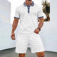🌞 New Summer Waffle Set – Solid Color Zip - Up Lapel Top & Shorts (2 - Piece)AzizaK