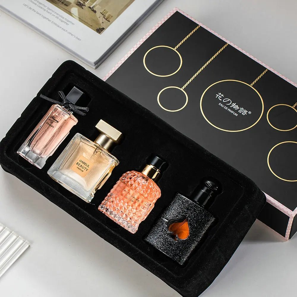 Original Perfume Gift Set 105ml, Four - Piece Set, Fresh and Long - Lasting Fragrance, Eau de Parfum, Plant Floral Fragrance, Fresh FragranceAzizaK